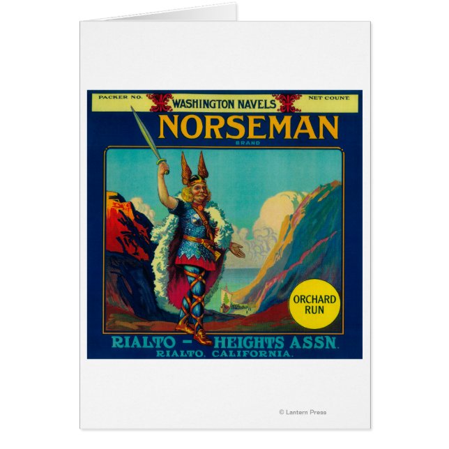Norseman Orange LabelRialto, CA (Front)