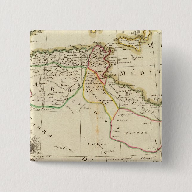North Africa 15 Cm Square Badge (Front)