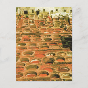 North Africa, Tannery, Marrakesh, Morocco Postcard