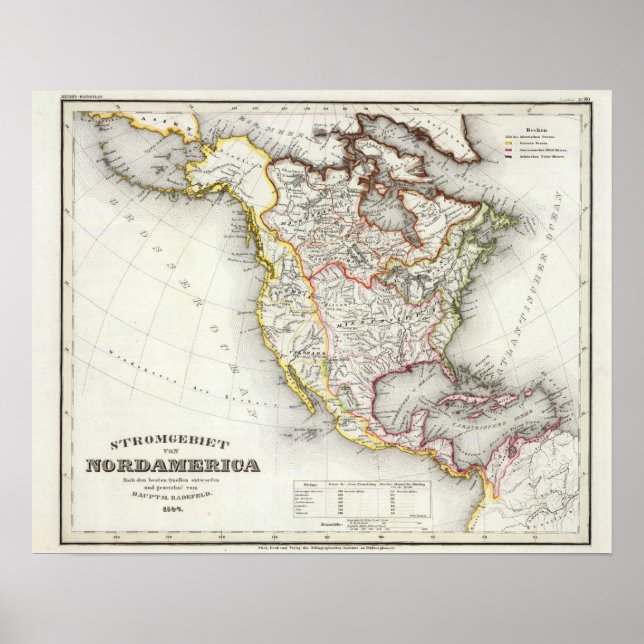 North Amercan Rivers Poster (Front)