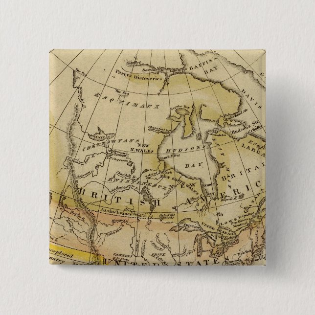 North America 10 15 Cm Square Badge (Front)