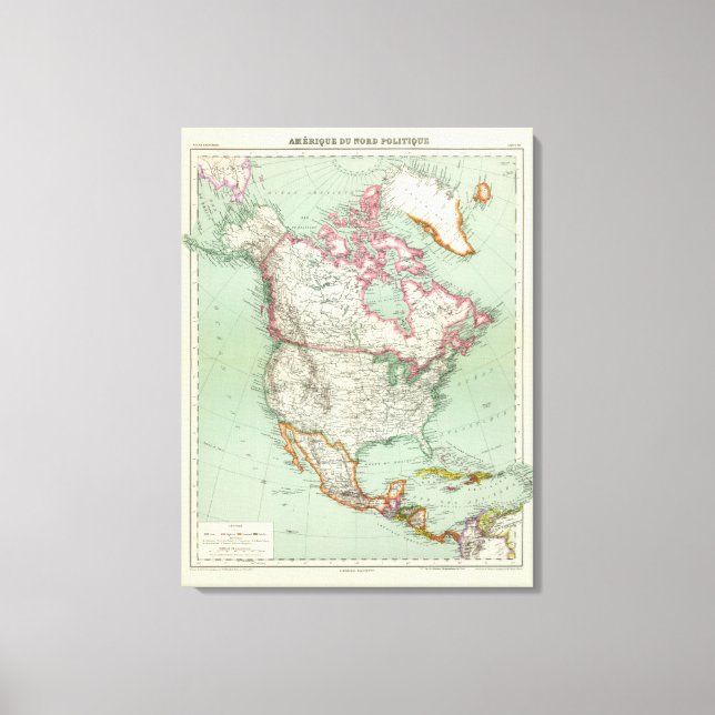 North America 10 Canvas Print (Front)