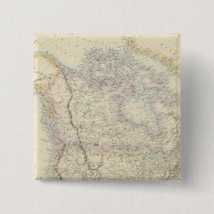 North America 15 Cm Square Badge