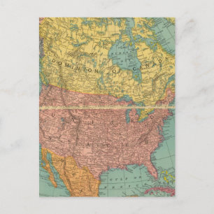 North America 16 Postcard