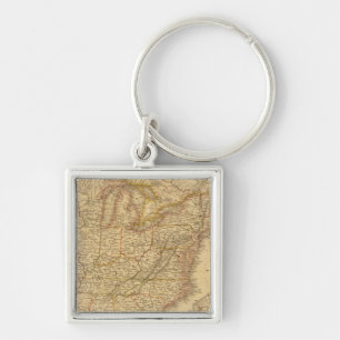 North America 17 Key Ring