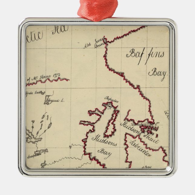 North America 17 Metal Tree Decoration (Front)