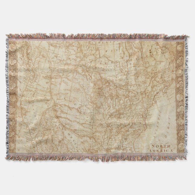 North America 1804 Throw Blanket (Front)