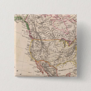 North America 23 15 Cm Square Badge