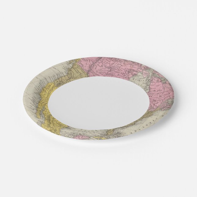 North America 35 Paper Plate (Angled)