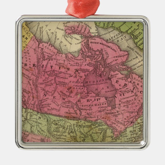 North America 36 Metal Tree Decoration (Front)