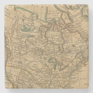 North America 3 Stone Coaster