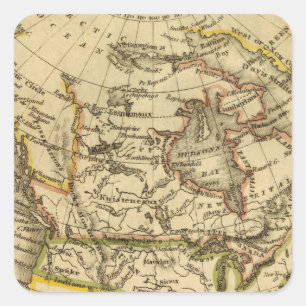 North America 40 Square Sticker