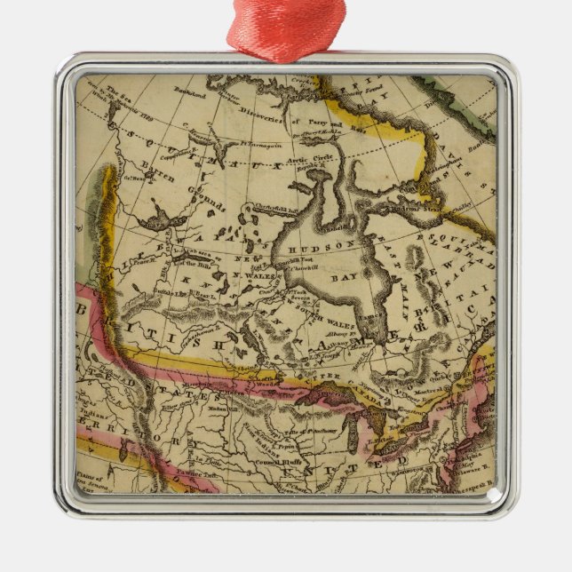 North America 42 Metal Tree Decoration (Front)