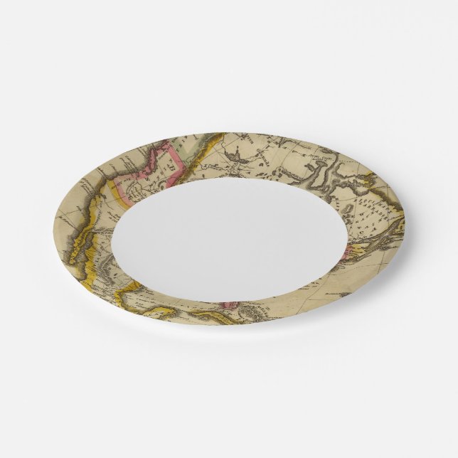 North America 42 Paper Plate (Angled)