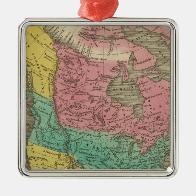 North America 5 Metal Tree Decoration (Front)