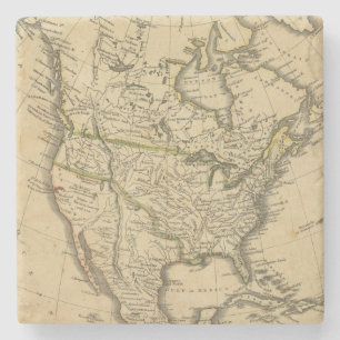 North America 7 Stone Coaster