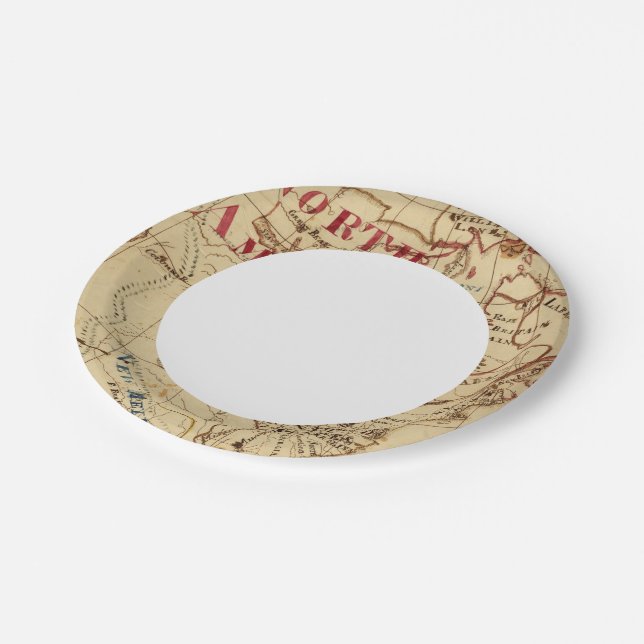 North America 8 Paper Plate (Angled)