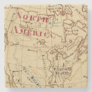 North America 8 Stone Coaster