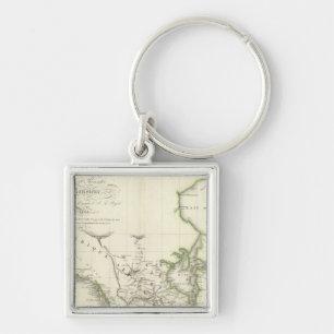 North America Atlas Map Key Ring