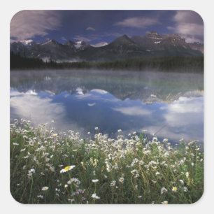 North America, Canada, Alberta, Banff National Square Sticker