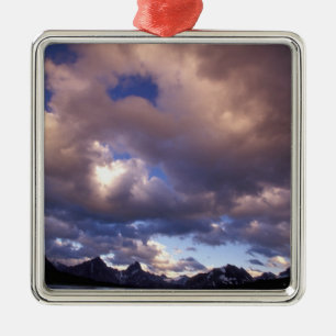 North America, Canada, Alberta, Jasper 5 Metal Tree Decoration