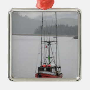 North America, Canada, Queen Charlotte Islands, Metal Tree Decoration