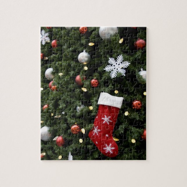 North America. Christmas decorations on tree. 5 Jigsaw Puzzle (Vertical)