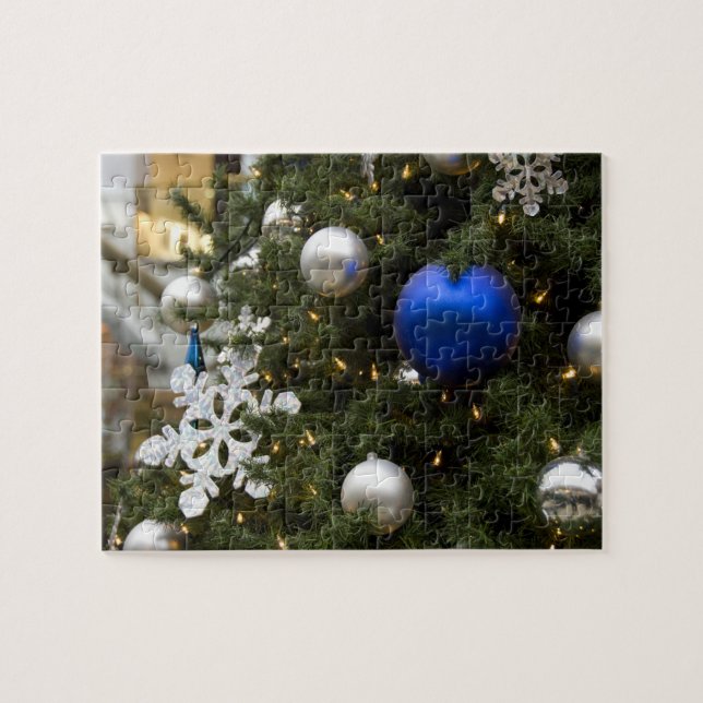 North America. Christmas decorations on tree. Jigsaw Puzzle (Horizontal)