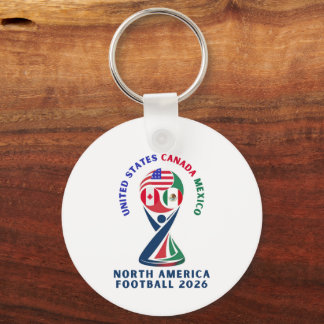 North America Football 2026 | USA Canada Mexico Key Ring