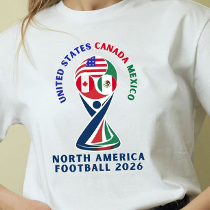 North America Football 2026 USA Canada Mexico T-Shirt