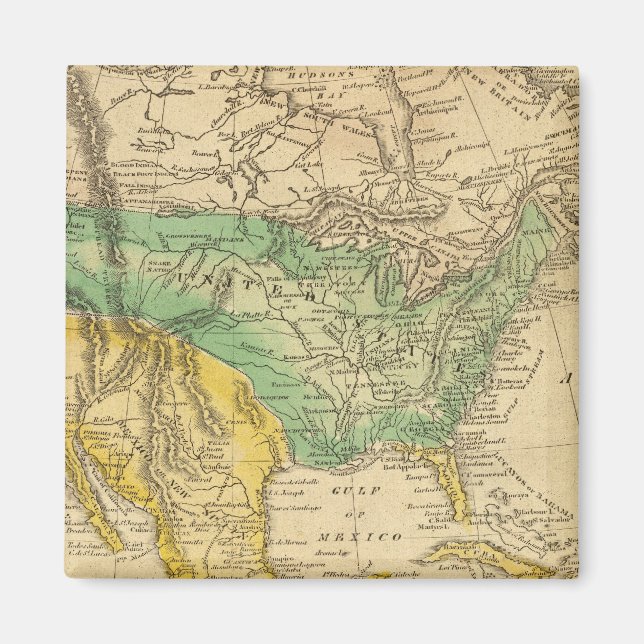 North America Map by Worcester Magnet (Front)