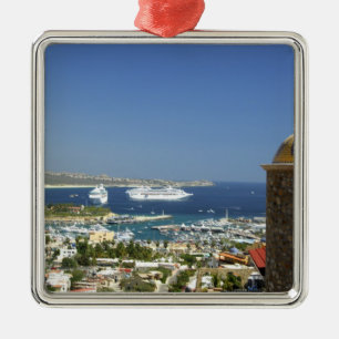 North America, Mexico, State of Baja California 2 Metal Tree Decoration