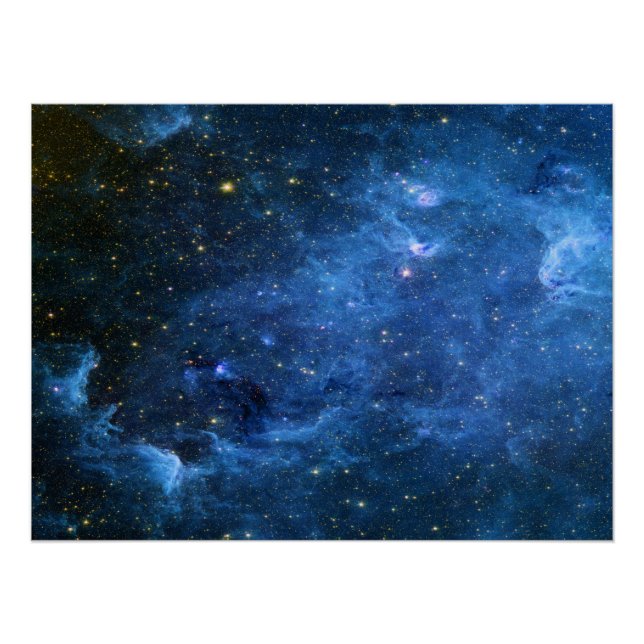 North America Nebula Infrared Blue Poster (Front)