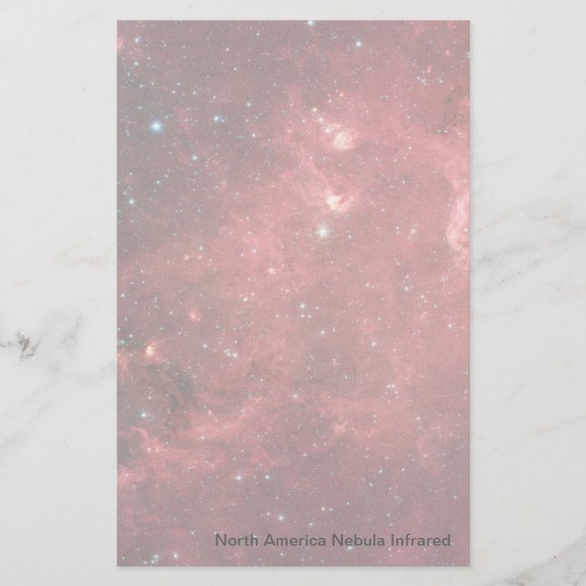 North America Nebula Infrared Stationery (Front)
