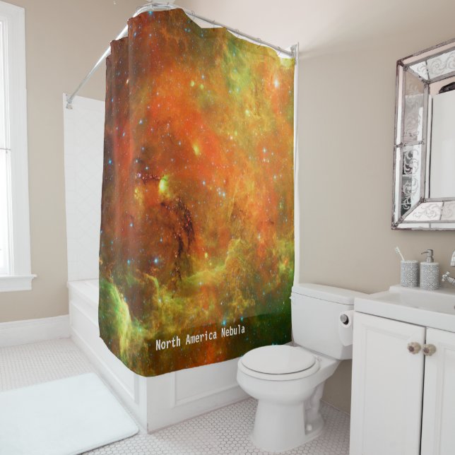 North America Nebula Shower Curtain (In Situ)