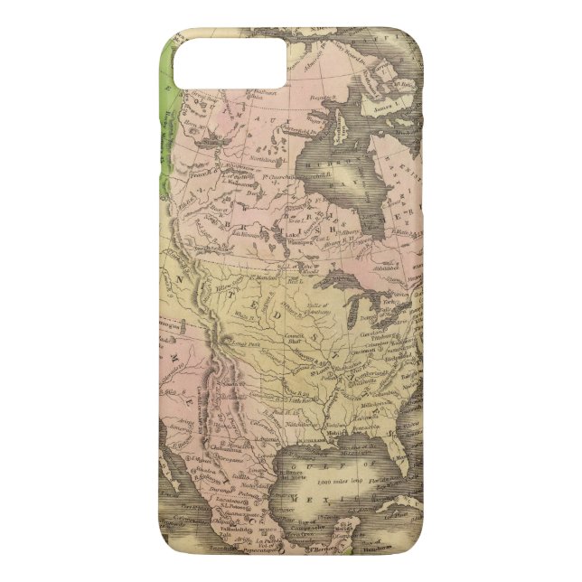 North America Olney Map Case-Mate iPhone Case (Back)