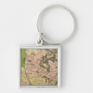 North America Olney Map Key Ring