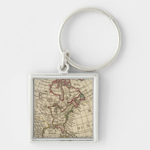 North America School Key Ring