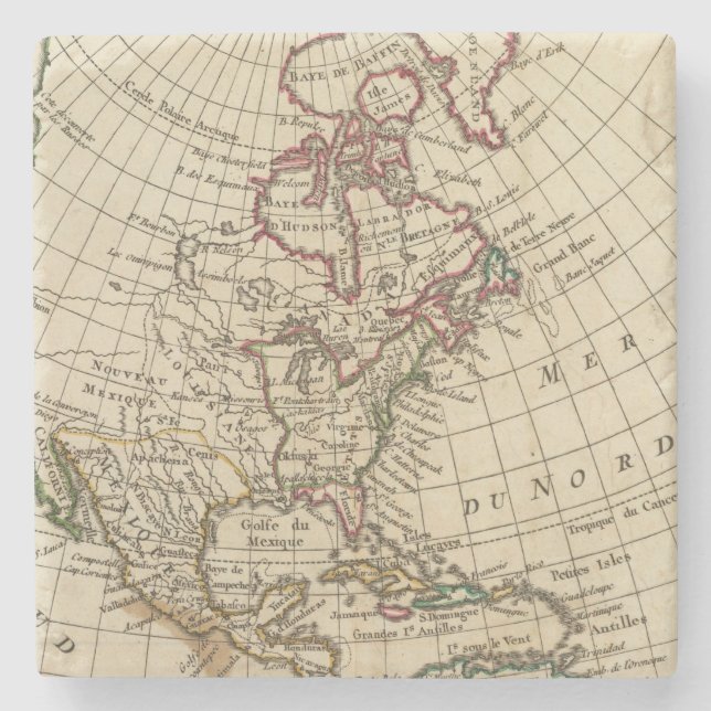 North America School Stone Coaster (Front)