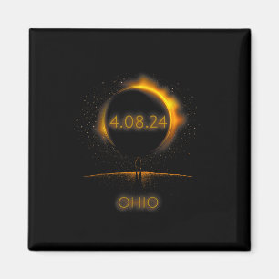 North America Solar Eclipse - 4.08.24 Ohio Souveni Magnet