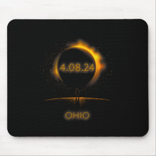 North America Solar Eclipse - 4.08.24 Ohio Souveni Mouse Pad