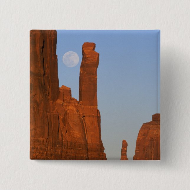 North America, U.S.A., Utah, Monument Valley, 2 15 Cm Square Badge (Front)