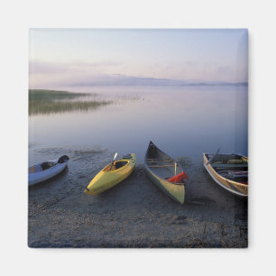 North America, US, ME, Boats on the shore of Magnet