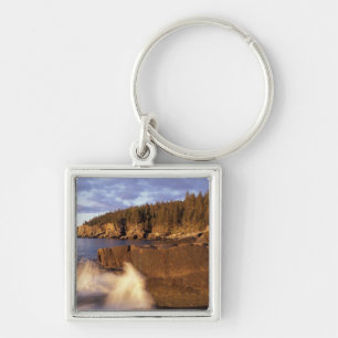 North America, US, ME, The rocky Maine coast. Key Ring