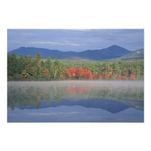 North America, US, NH, Fall reflections in Photo Print