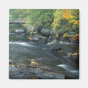 North America, US, NH, The bridge at Packers Magnet