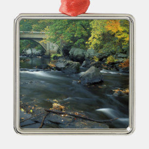 North America, US, NH, The bridge at Packers Metal Tree Decoration