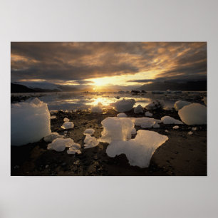 North America, USA, Alaska, Ice Bay, Icescape, Poster
