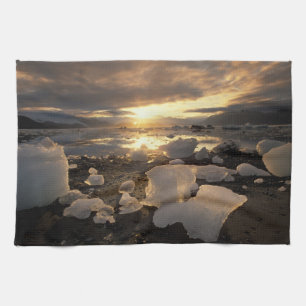 North America, USA, Alaska, Ice Bay, Icescape, Tea Towel