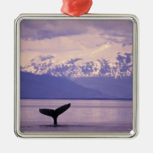 North America, USA, Alaska, Inside Passage. Metal Tree Decoration